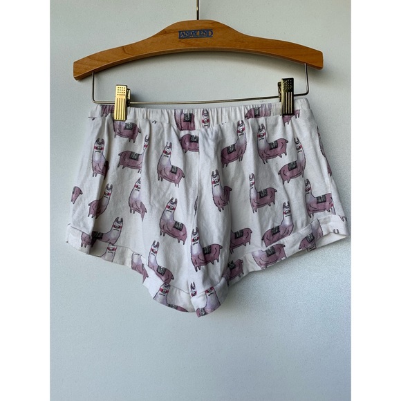 XS, MINKPINK, cream and purple llama print pajamas - Picture 3 of 7